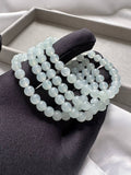 JBD228004 The Pure Ice Jadeite Jade Beads Bracelet