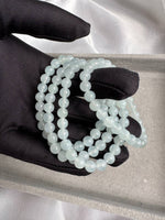 JBD228004 The Pure Ice Jadeite Jade Beads Bracelet