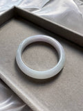 JBG223019 Spring Dream | Icy Pale Lavender Jadeite Jade Bangle Size 57.5 (Good Translucency)