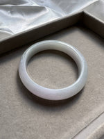 JBG223019 Spring Dream | Icy Pale Lavender Jadeite Jade Bangle Size 57.5 (Good Translucency)