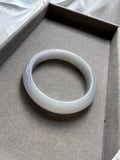 JBG223019 Spring Dream | Icy Pale Lavender Jadeite Jade Bangle Size 57.5 (Good Translucency)