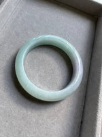 JBG223020 Prairie | Green with Pale Lavender Spring Jadeite Jade Bangle Size 53.3 (Fair Translucency)