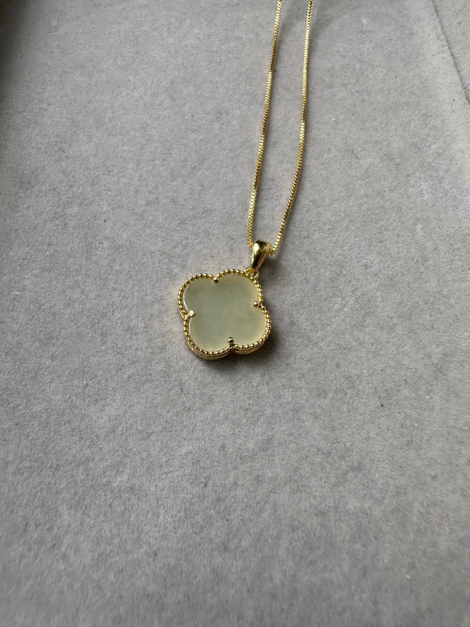 JO227029 The Luck of Clover | HeTian Clover Jade in S925