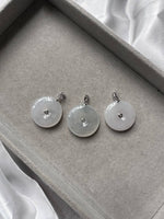 JPA225032 A Snowy Peace | White Donut Jadeite in 18K White Gold