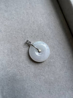 JPA225032 A Snowy Peace | White Donut Jadeite in 18K White Gold