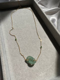 JO227034 The Loops of Love | Double Loop Jadeite Love Necklace Necklace in 18K Yellow Gold