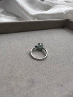 JO227037 The Blue Dream | Blue Jadeite Cabochon in 18K White Gold Setting | HK14 | US6.5