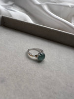 JO227037 The Blue Dream | Blue Jadeite Cabochon in 18K White Gold Setting | HK14 | US6.5