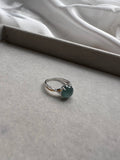 JO227037 The Blue Dream | Blue Jadeite Cabochon in 18K White Gold Setting | HK14 | US6.5