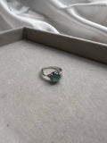 JO227037 The Blue Dream | Blue Jadeite Cabochon in 18K White Gold Setting | HK14 | US6.5