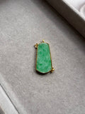 JWS224008 The Ever Spring | Bright Green Jadeite Wushi in 18K frame setting