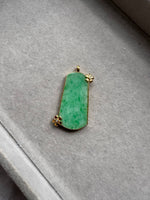 JWS224008 The Ever Spring | Bright Green Jadeite Wushi in 18K frame setting