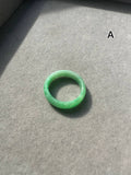 JO230003 Apples on my Finger | Bright Apple Green Jadeite Rings in size HK14, 18, and 19