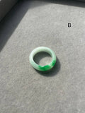 JO230003 Apples on my Finger | Bright Apple Green Jadeite Rings in size HK14, 18, and 19