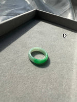 JO230003 Apples on my Finger | Bright Apple Green Jadeite Rings in size HK14, 18, and 19