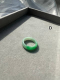 JO230003 Apples on my Finger | Bright Apple Green Jadeite Rings in size HK14, 18, and 19