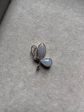 JO228033 Little Ms. Butterfly | Lavender Jadeite Cabochons in 18K Butterfly Setting with Natural Diamond