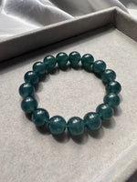 JBD230001 Lake of Dreams | Icy High Translucency Guatemalan Jadeite Jade Beads Bracelet