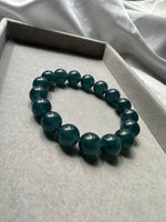JBD230001 Lake of Dreams | Icy High Translucency Guatemalan Jadeite Jade Beads Bracelet
